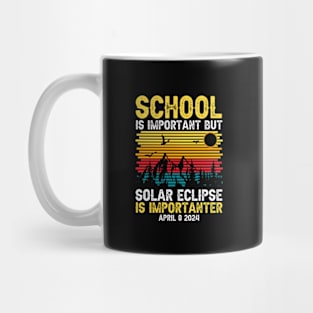 School Is Important Solar Eclipse Is Importanter Mug